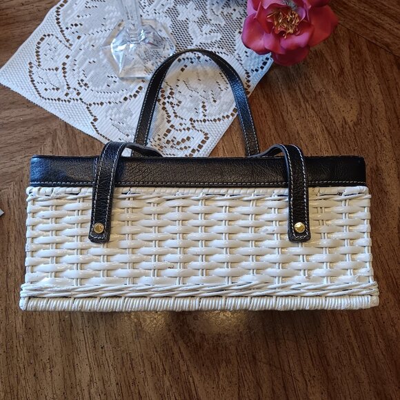 *Vintage 2006 Kate Spade Wicker Basket Box Bag* - Picture 9 of 9